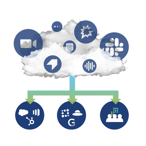 A woman looking at customer insights